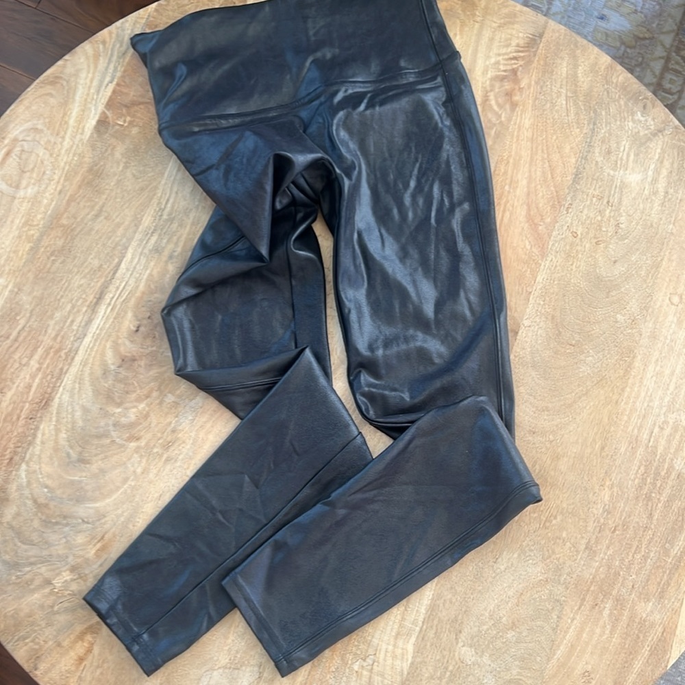 SPANX Faux Leather Leggings in Black - Picture 7 of 7